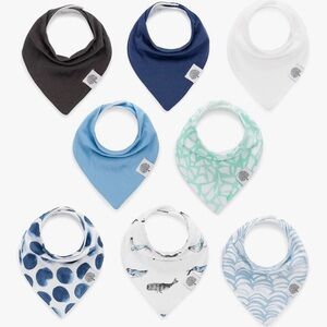 9 Parker Baby Co Bandana Bibs Set - Arctic